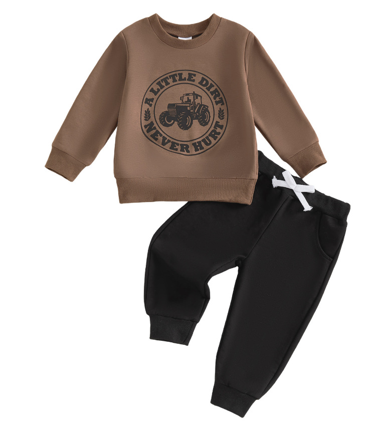 Top Sweatpants Childrens Autumn Outfit Set photo 2