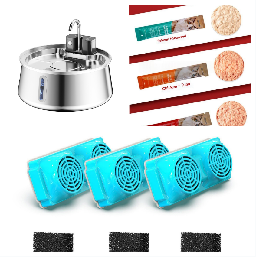 Stainless Steel Wireless Pet Water Fountain Kit photo 4