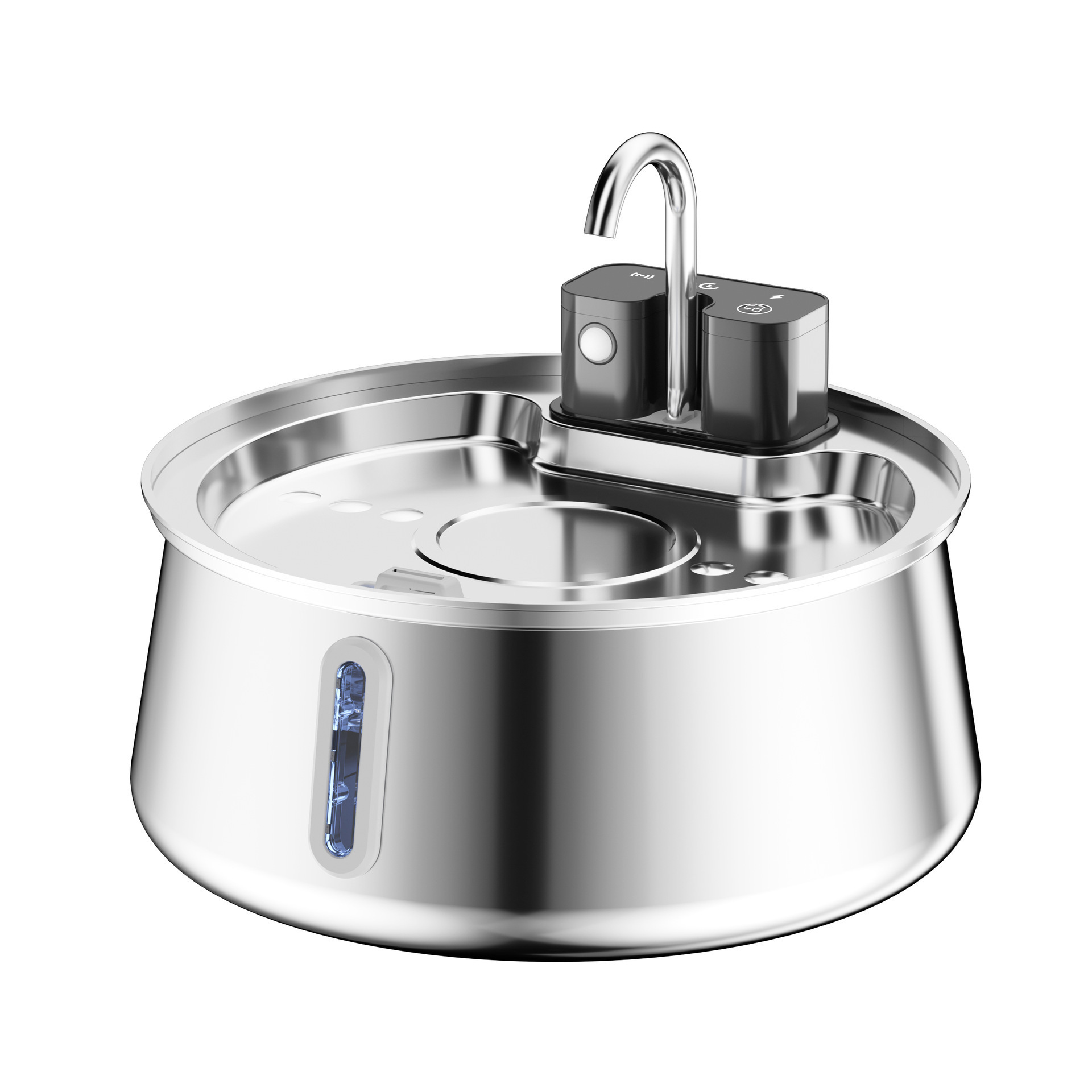Stainless Steel Wireless Pet Water Fountain Kit photo 1
