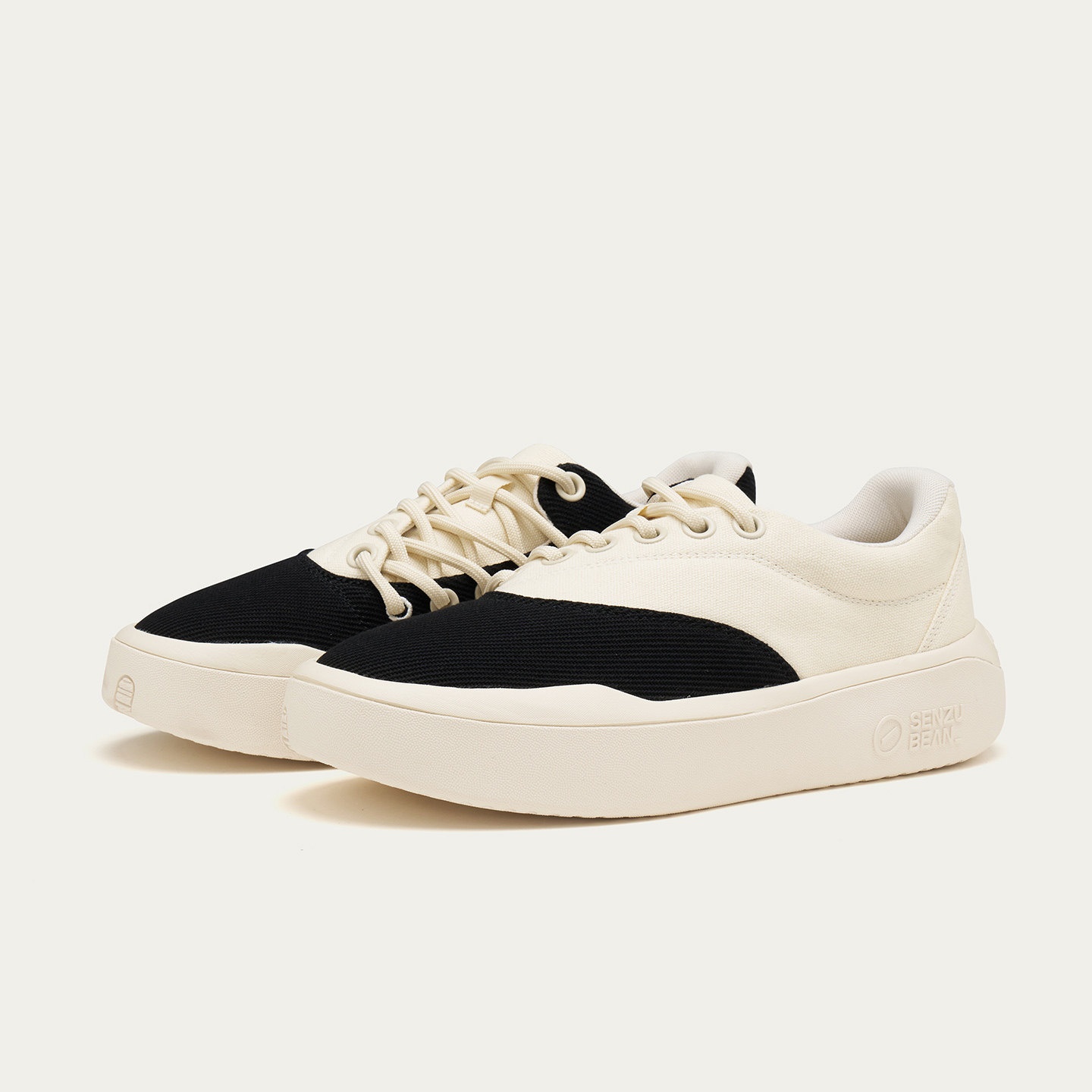 Twill Sporty-casual Low-top Flat Sneakers photo 1