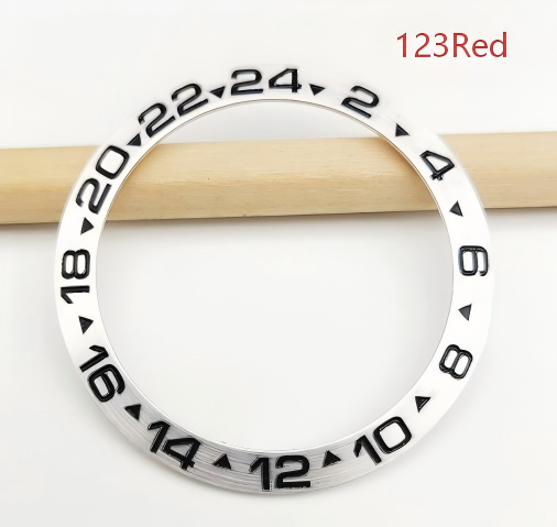 Watch Accessory 38mm Silver Bezel, Replacement For The Black And Green Submariner Case, Outer Bezel Ring photo 4