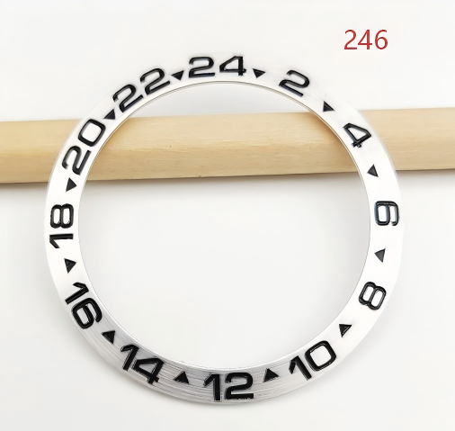 Watch Accessory 38mm Silver Bezel, Replacement For The Black And Green Submariner Case, Outer Bezel Ring photo 8