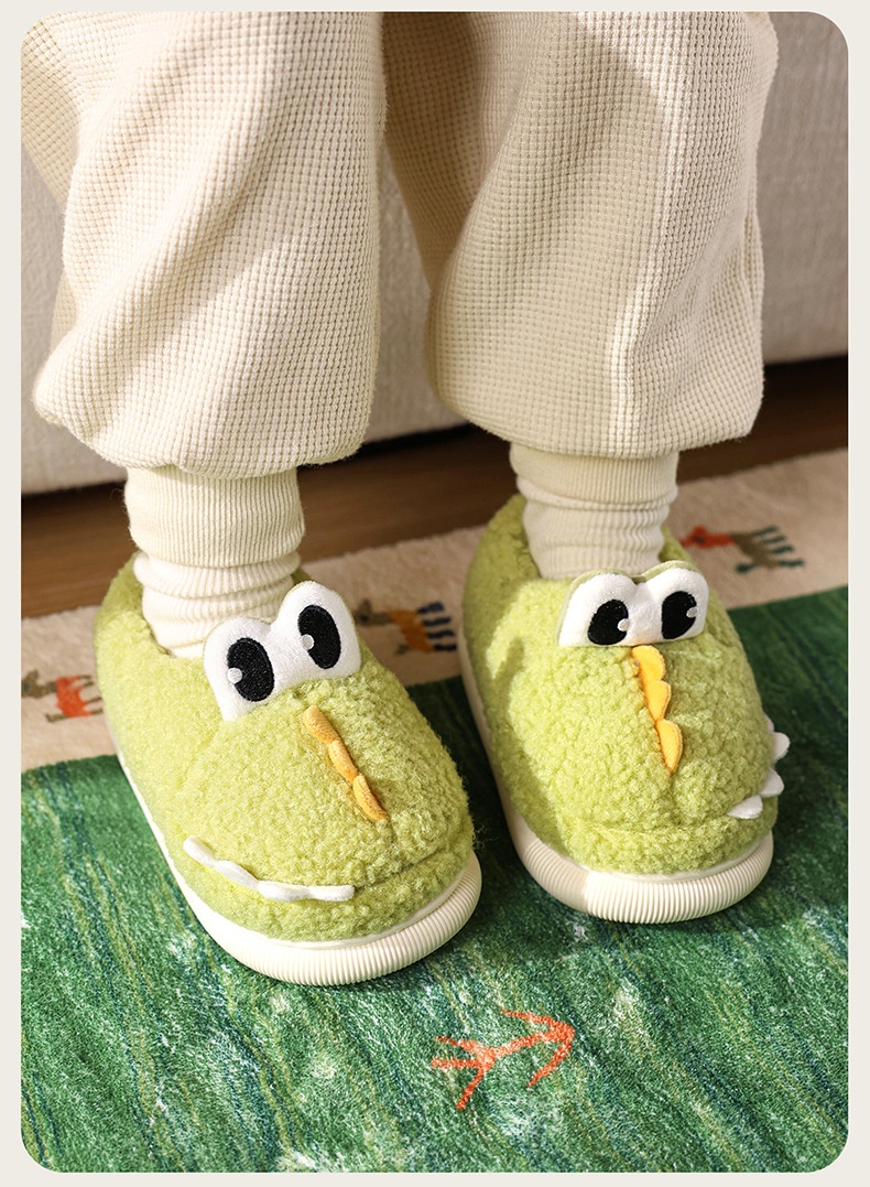 Indoor And Outdoor Home-use Cotton Slippers With A Heel For Children photo 2