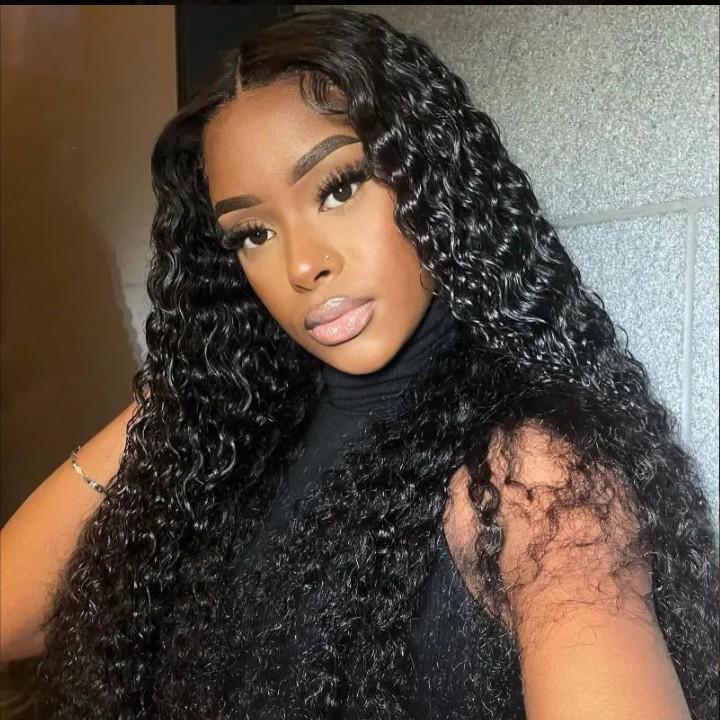 26inch Pre-Bleached Water Wave Wear Go Wig 7x5 HD Lace Closure Density Glueless Wig photo 3