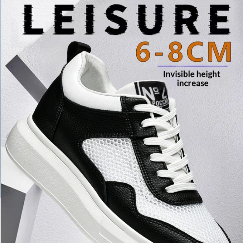 Mens Thick-soled Height-increasing Sneakers photo 1