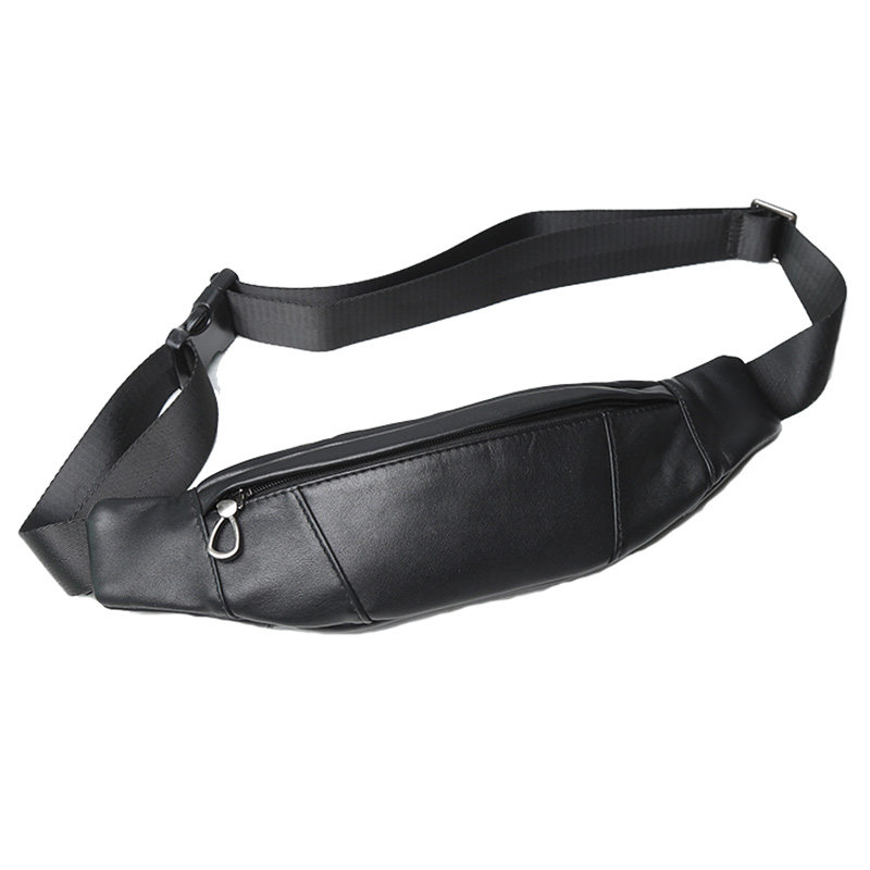 Genuine Leather Mens Chest Bag First-layer Cowhide Shoulder And Crossbody Bag photo 6
