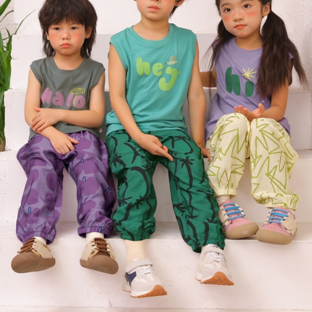 Summer Children's Breathable Loose-fitting Thin Ankle-tight Pants photo 1
