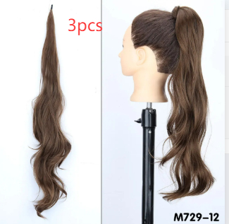Flexible Halo Ponytail Hair Extension With Long Curls photo 7