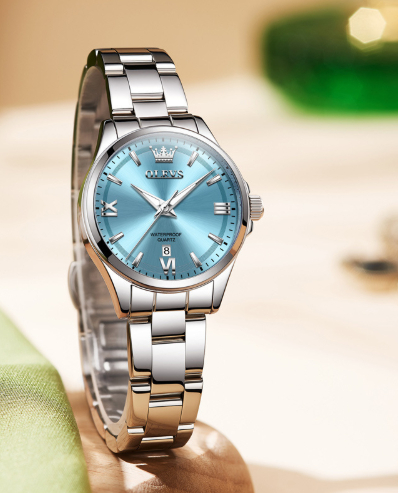 Solid Steel Band Watchfashionable Niche Waterproof Fully Automatic Quartz Watch photo 4