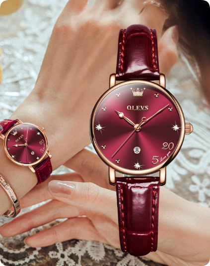 Trendy Quartz Watch With A Small Green Dial Minimalist Leather Strap photo 4