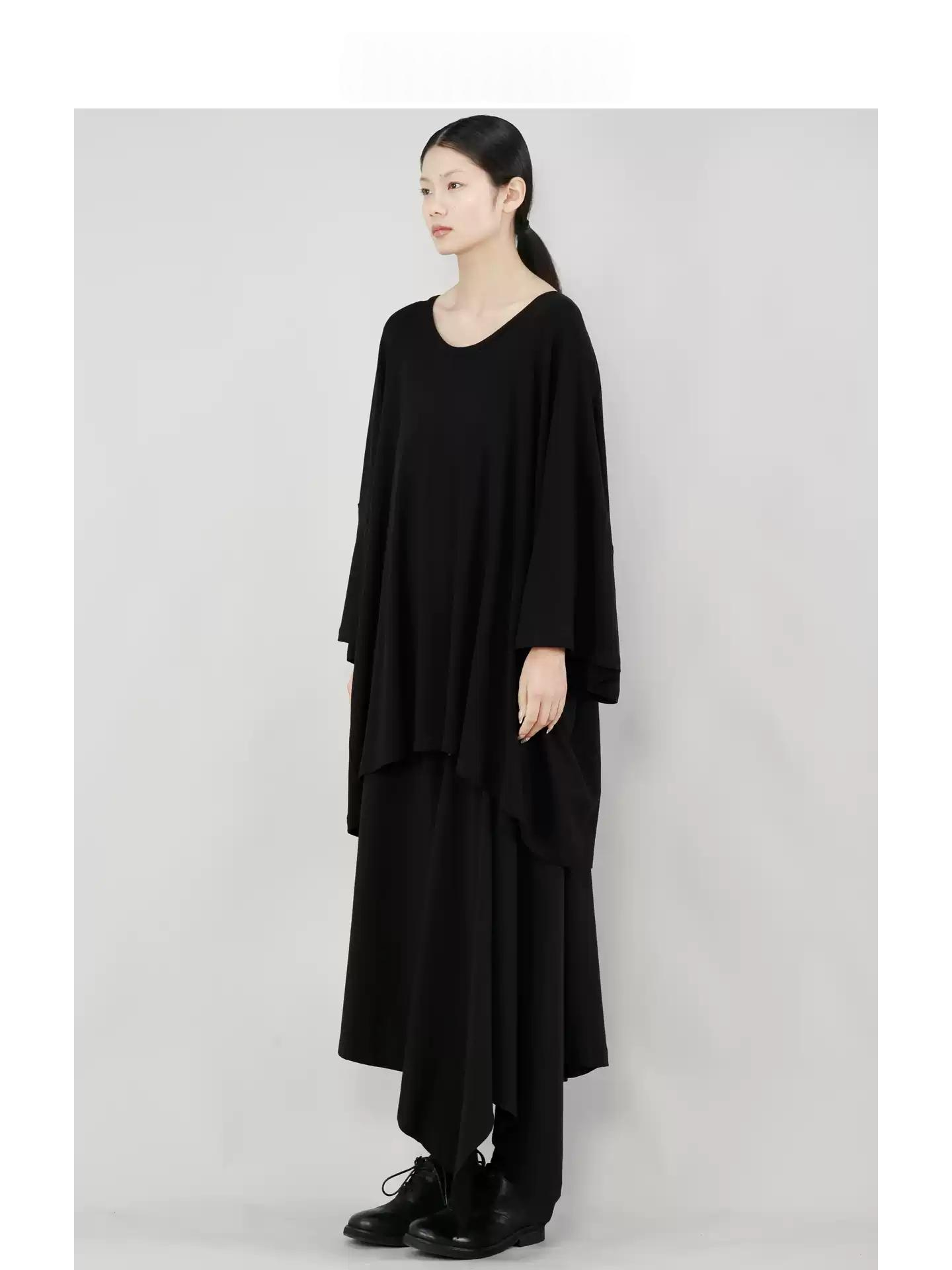 Minimalist Casual Drop-shoulder Three-quarter-sleeve Top photo 2