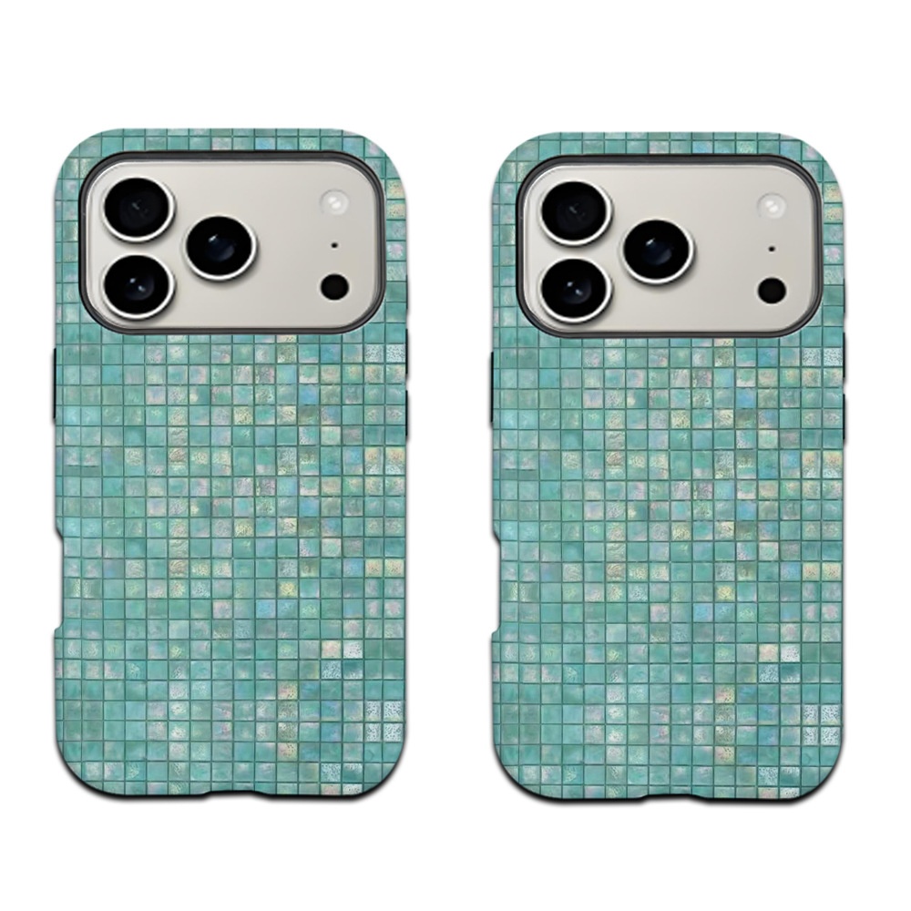 Soft Pearl-Effect Plaid Magnetic Case Film And Cover Two-in-One photo 3