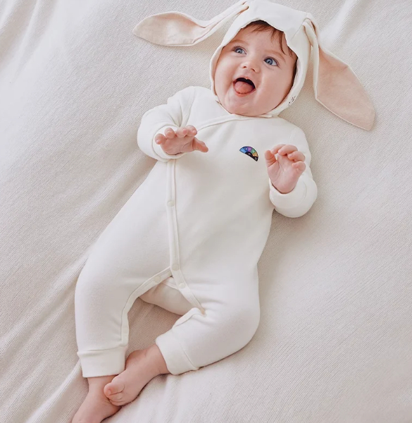 Heat-retaining Baby Onesie Outfit One-month Milestone Warm Underwear photo 2