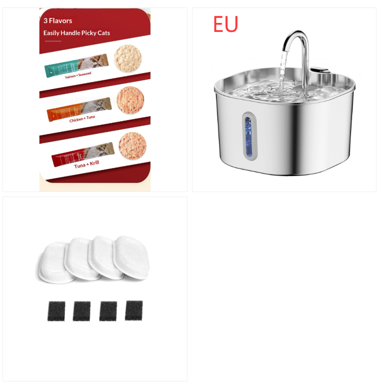 Stainless Steel Wireless Pet Water Fountain Kit photo 2