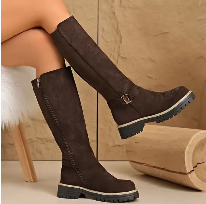 Women's Suede Over-the-knee Boots photo 3