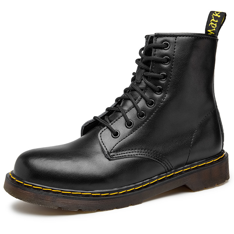 Men's High-top Classic Fleece-lined Motorcycle Boots photo 7