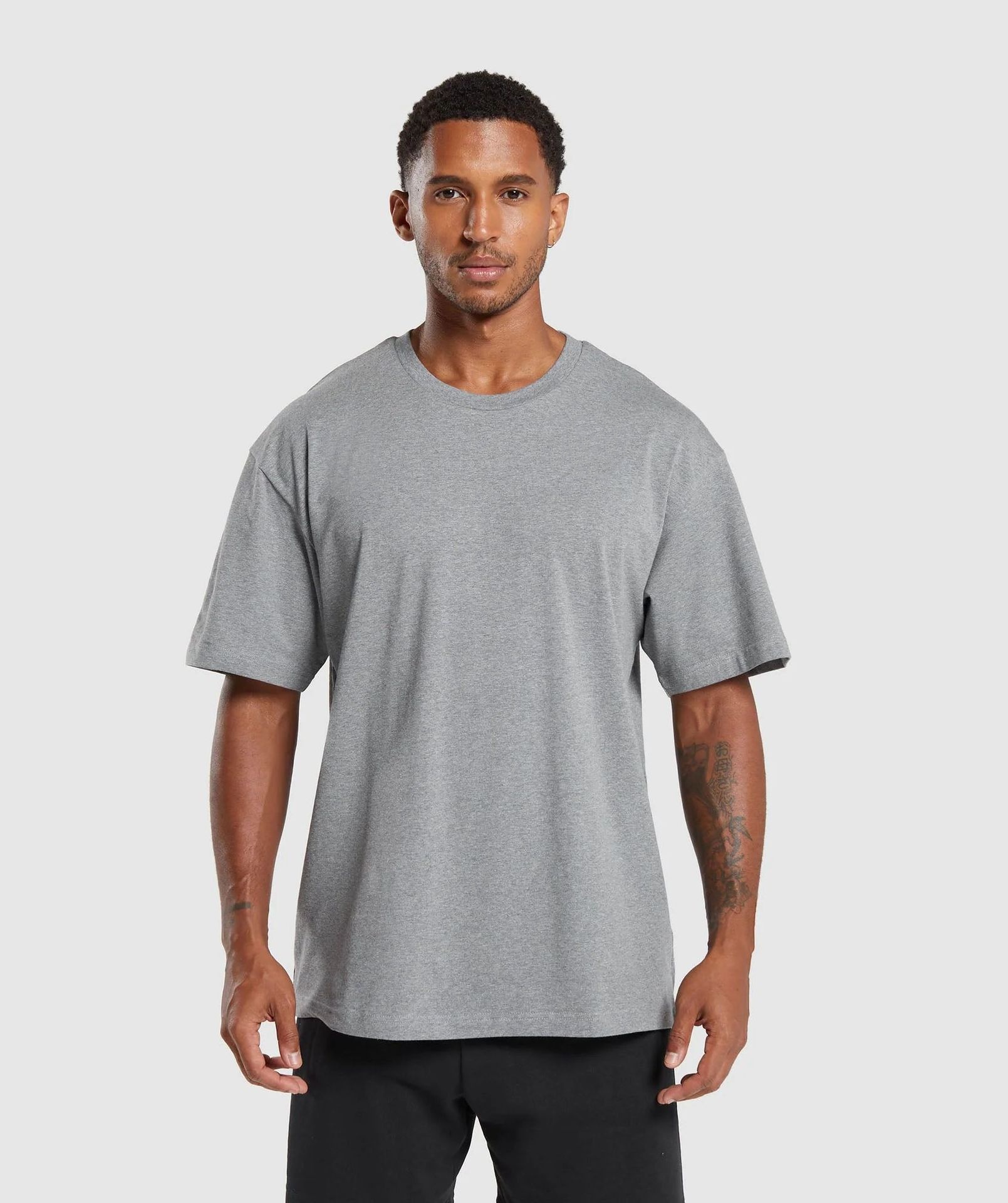 Men's Running Fitness T-Shirt Casual Breathable Loose-Fitting Top photo 5