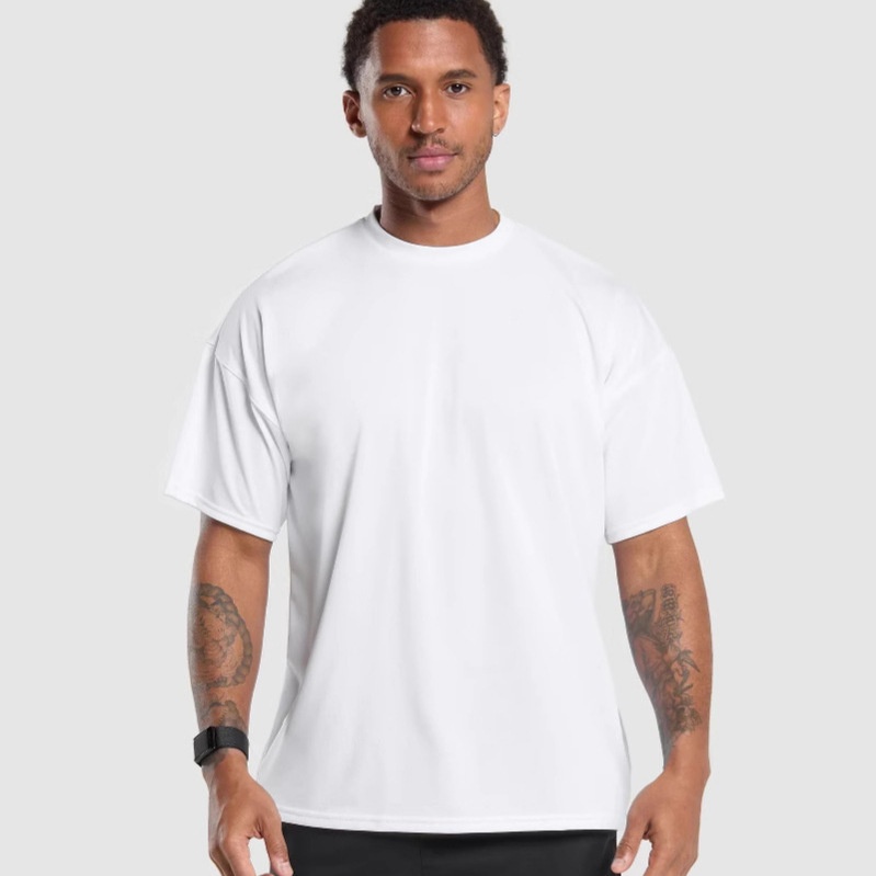 Men's Running Fitness T-Shirt Casual Breathable Loose-Fitting Top photo 1