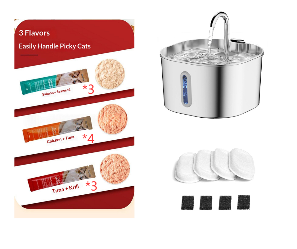 Stainless Steel Wireless Pet Water Fountain Kit photo 6