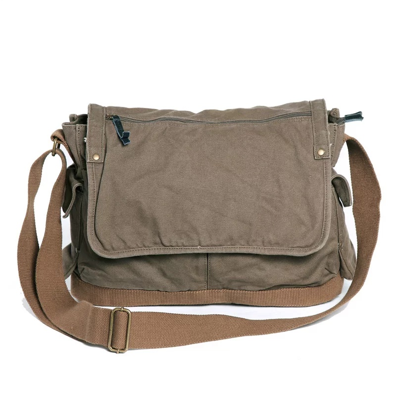 Casual Large Capacity Canvas Crossbody Bag photo 2