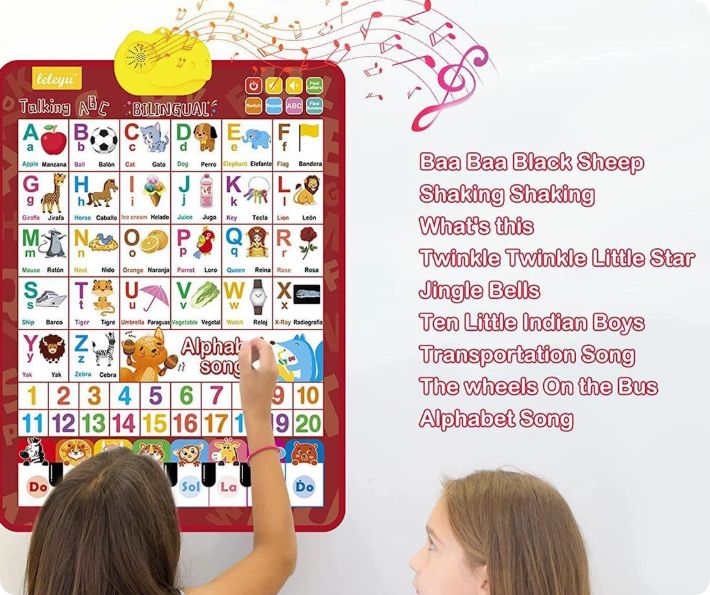 Bilingual Letter Word Audio Chart photo 2