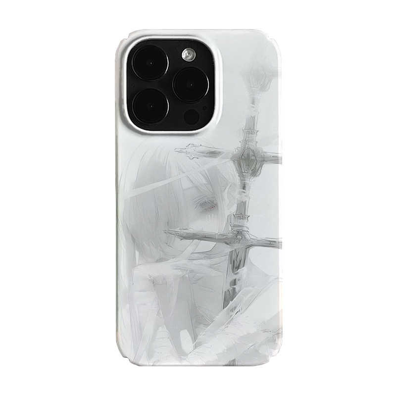 Grey Beauty Priest Art Niche Mobile Phone Case photo 4