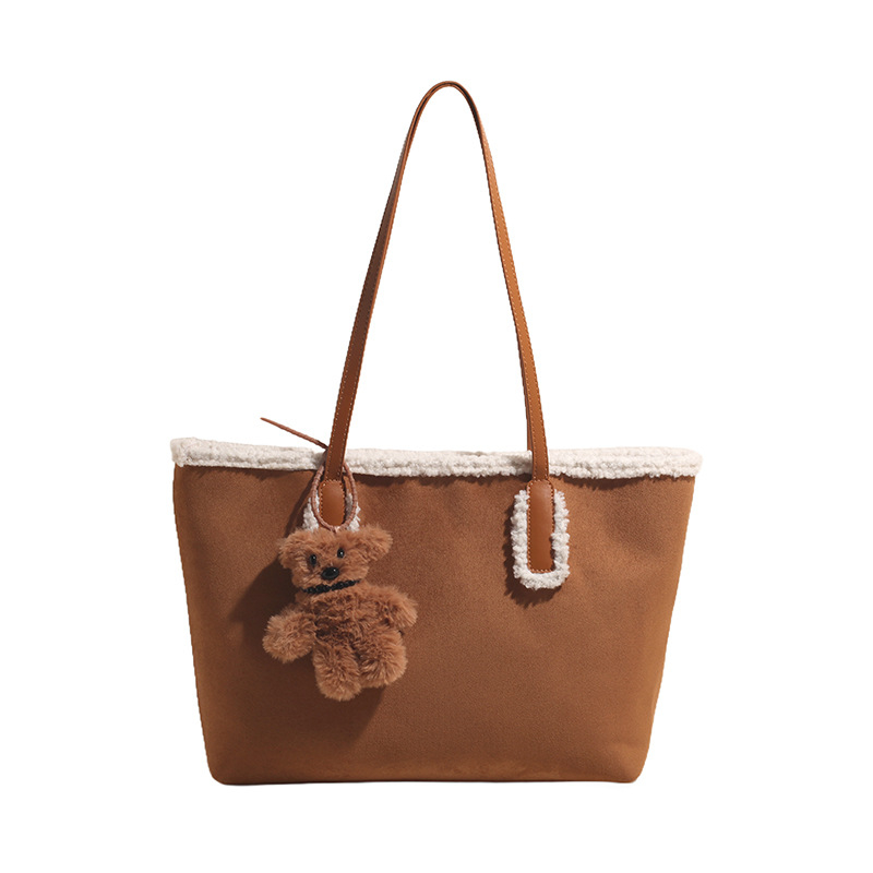 Simple Stylish And Versatile Fluffy Handbag photo 6