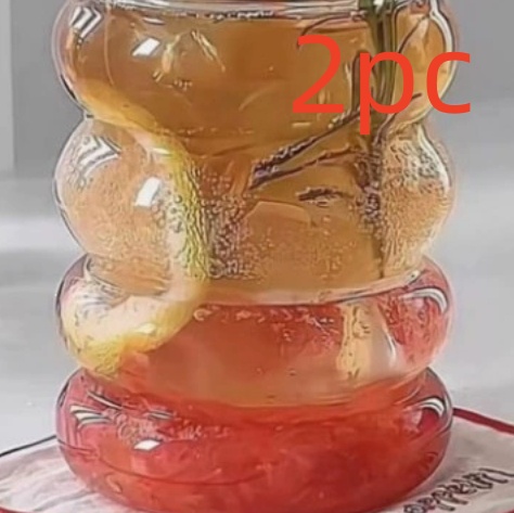 High-borosilicate Glass Cup Cute Drinking Mug photo 2