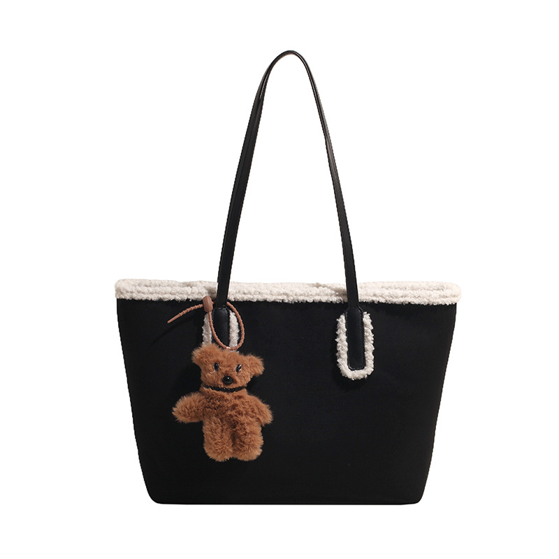 Simple Stylish And Versatile Fluffy Handbag photo 7