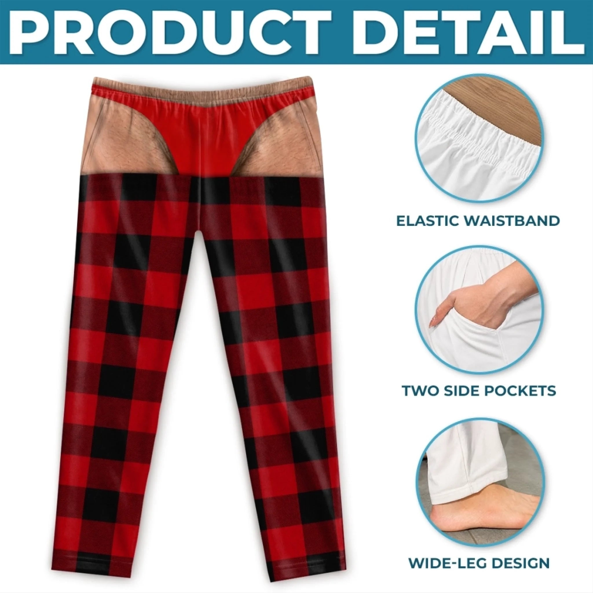 Custom Funny Pajama Pants  Personalized Christmas Birthday Gifts photo 2