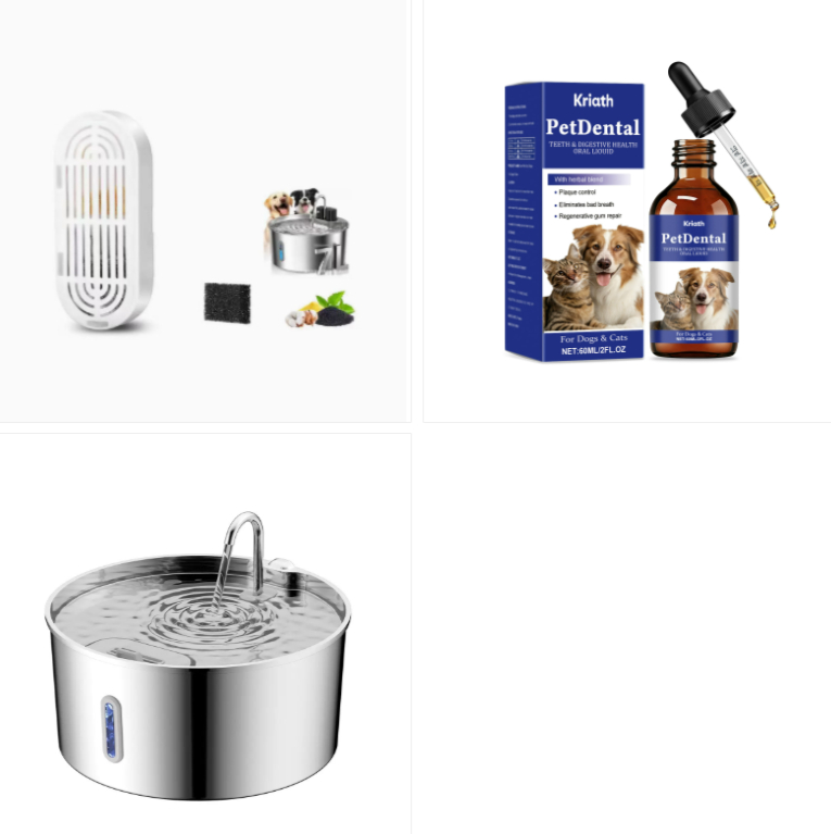 4L Water Drop Large Capacity Pet Stainless Steel Water Dispenser photo 7