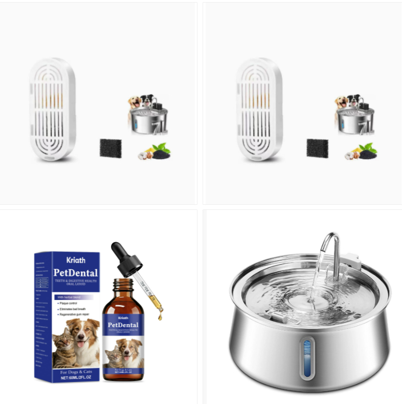 4L Water Drop Large Capacity Pet Stainless Steel Water Dispenser photo 8