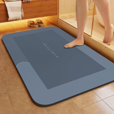 Minimalist Diatomaceous Earth Bathroom Mat For Quick Water Absorption And Drying photo 6