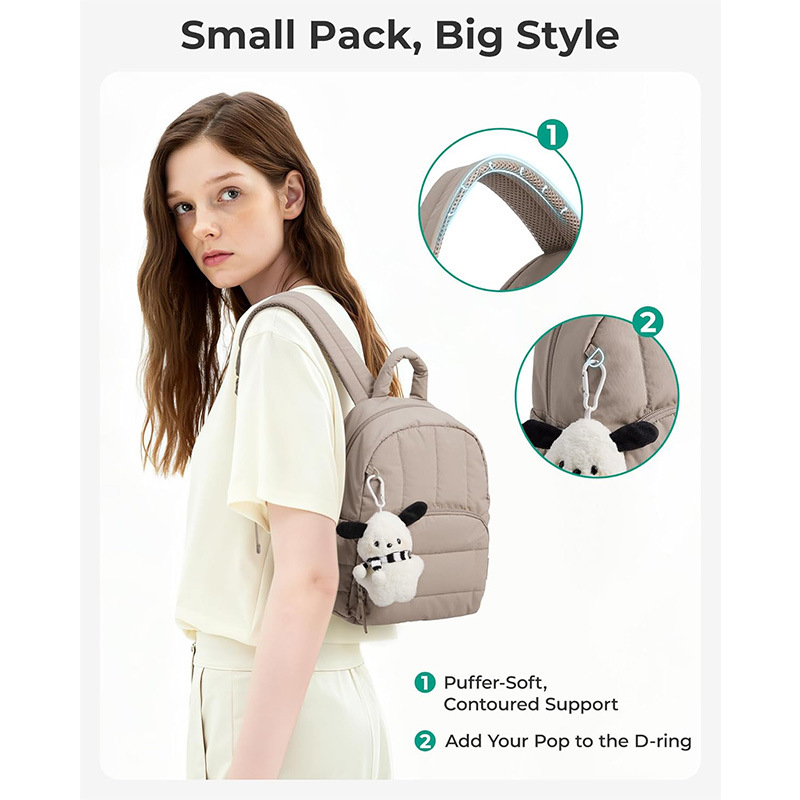 New Stylish Womens Small Down Jacket-style Shoulder Bag photo 5