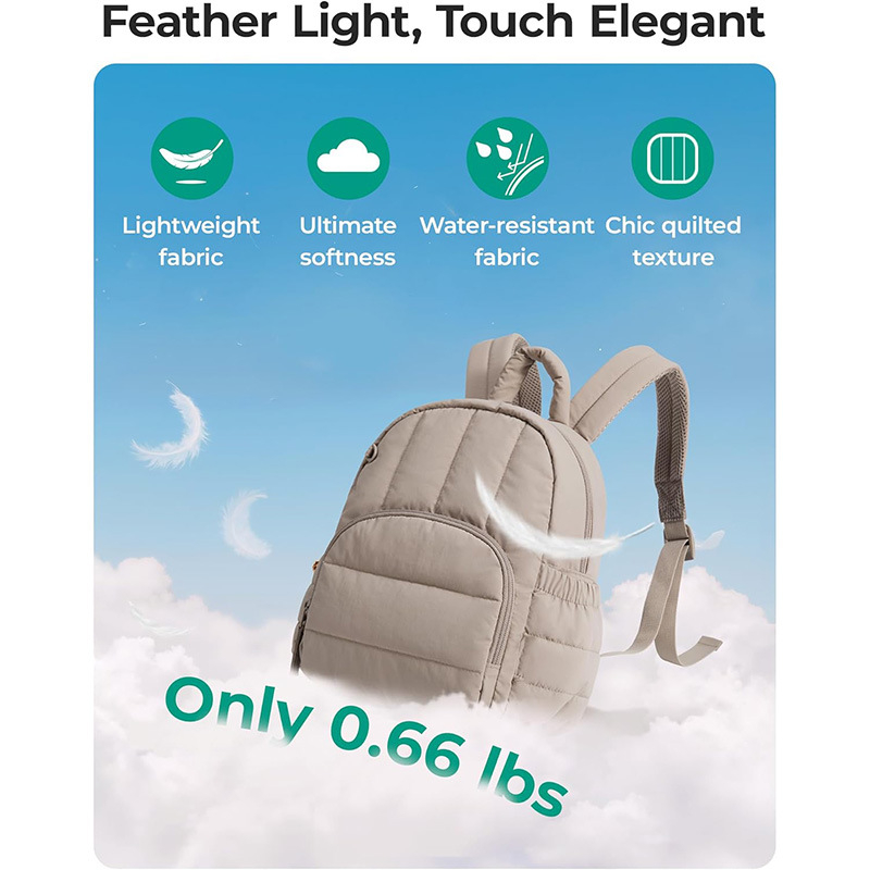New Stylish Womens Small Down Jacket-style Shoulder Bag photo 7