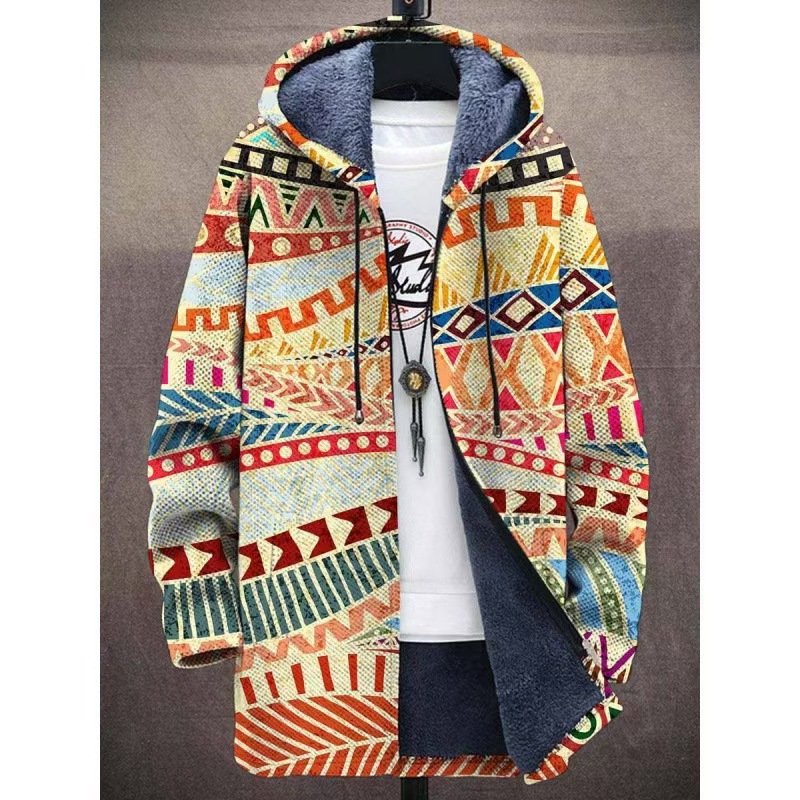 Winter Printed Fleece-lined Thickened Windproof Jacket photo 6