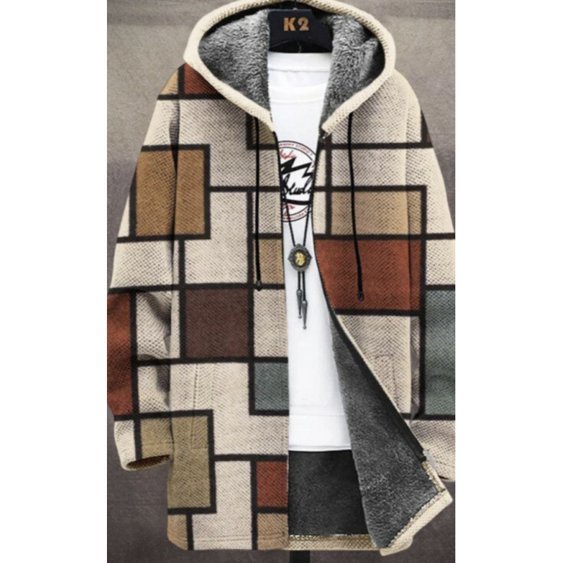 Winter Printed Fleece-lined Thickened Windproof Jacket photo 3