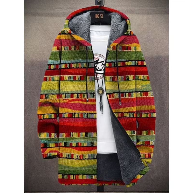 Winter Printed Fleece-lined Thickened Windproof Jacket photo 8