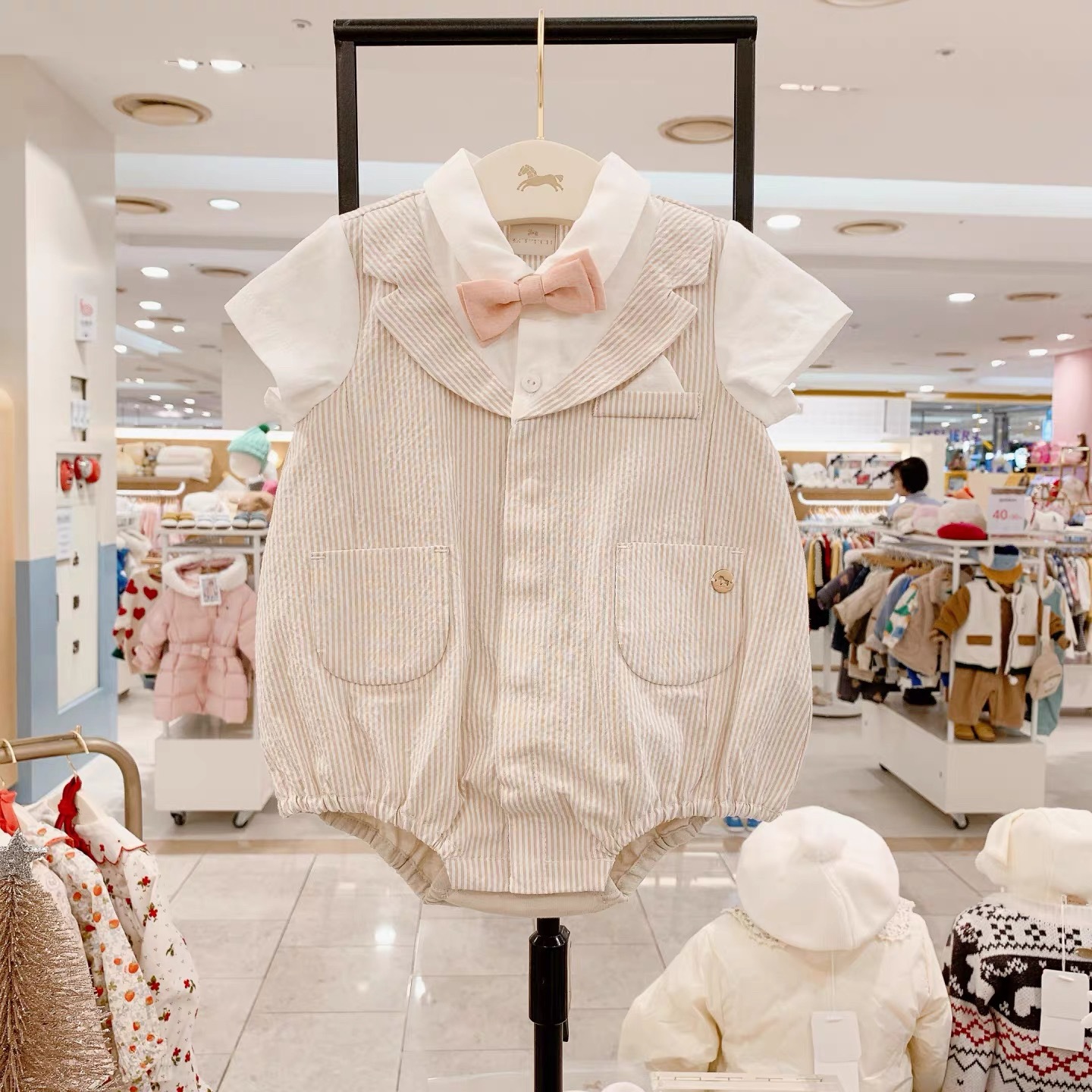 New Arrival Cute Bow-tie Romper For Boys photo 1
