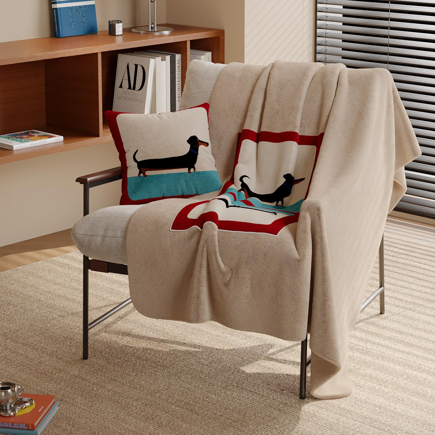 Stroll Sausage Pillow Blanket Foldable Air-Conditioning Blanket photo 2
