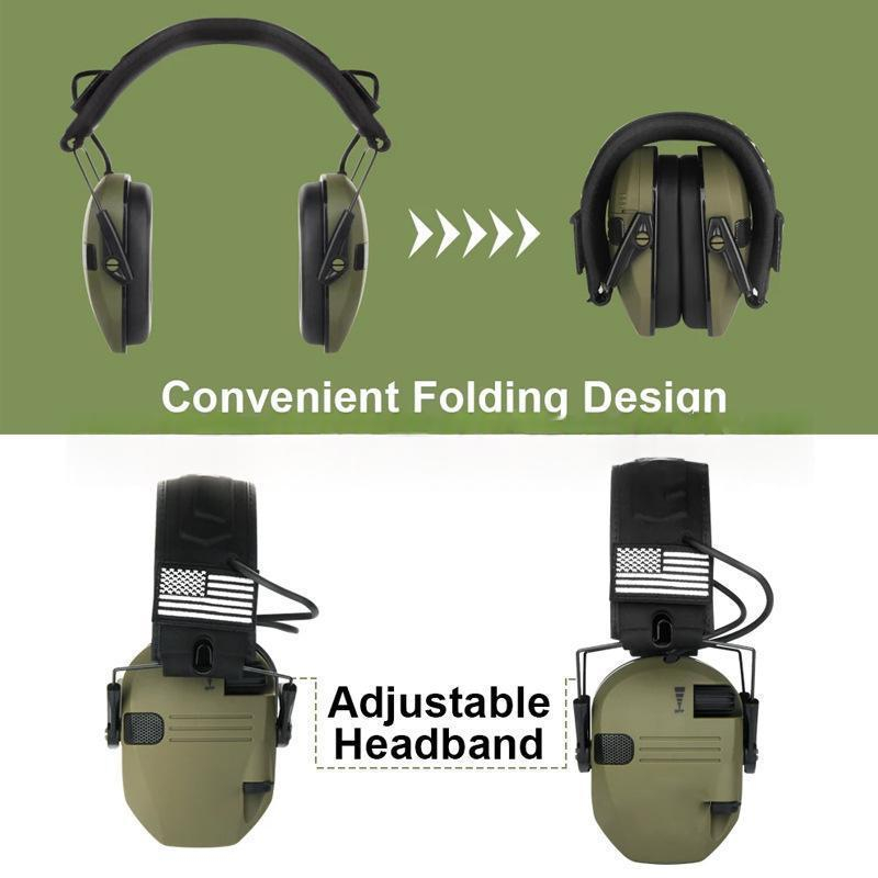 Tactical Protective Earmuffs With Electronic Noise Reduction photo 1