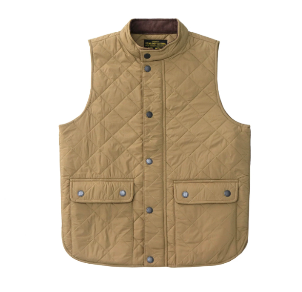 Men's American-style Retro Casual Khaki Solid-color Crew-neck Plaid Work Jacket photo 8