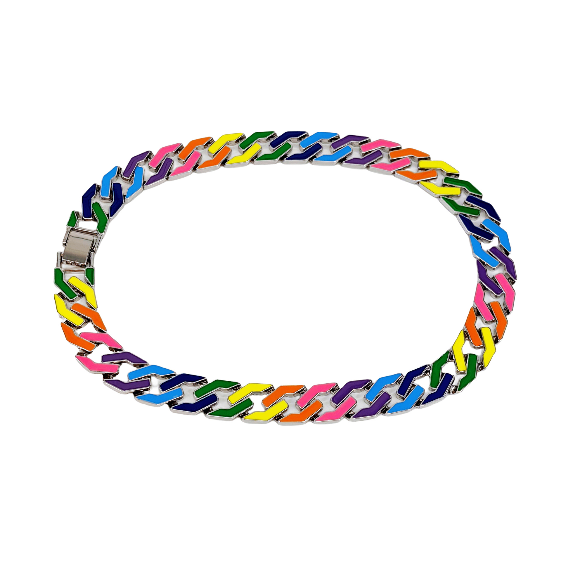 Cuban-link Enamel Bracelet For Hip-hop And Streetwear Enthusiasts In Europe And America photo 3