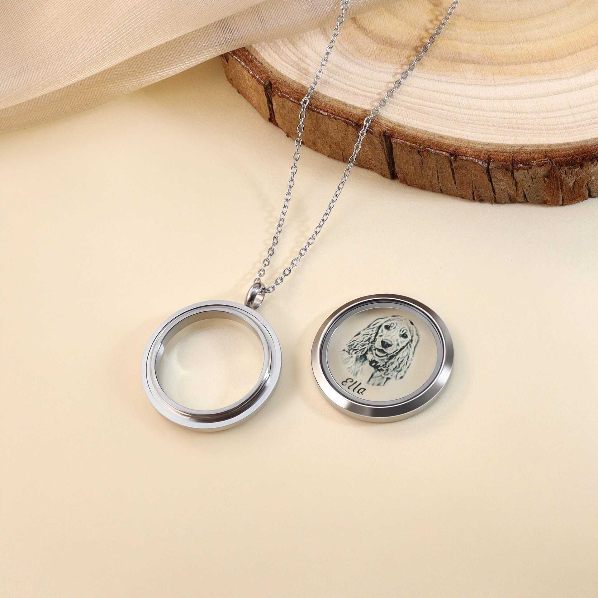 Pet Photo DIY Carving Commemorative Necklace photo 5