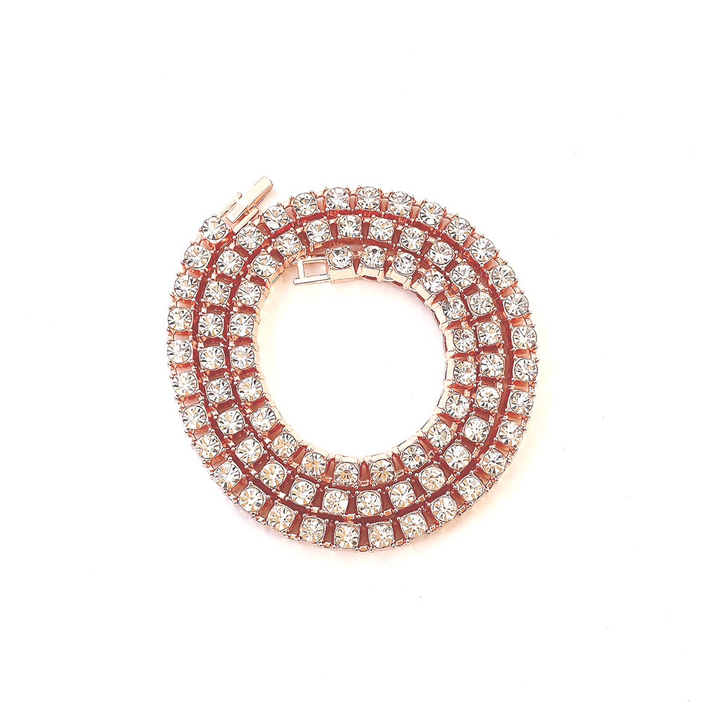 Simple Single Drainage Drill Collar Cuban Chain Necklace photo 4