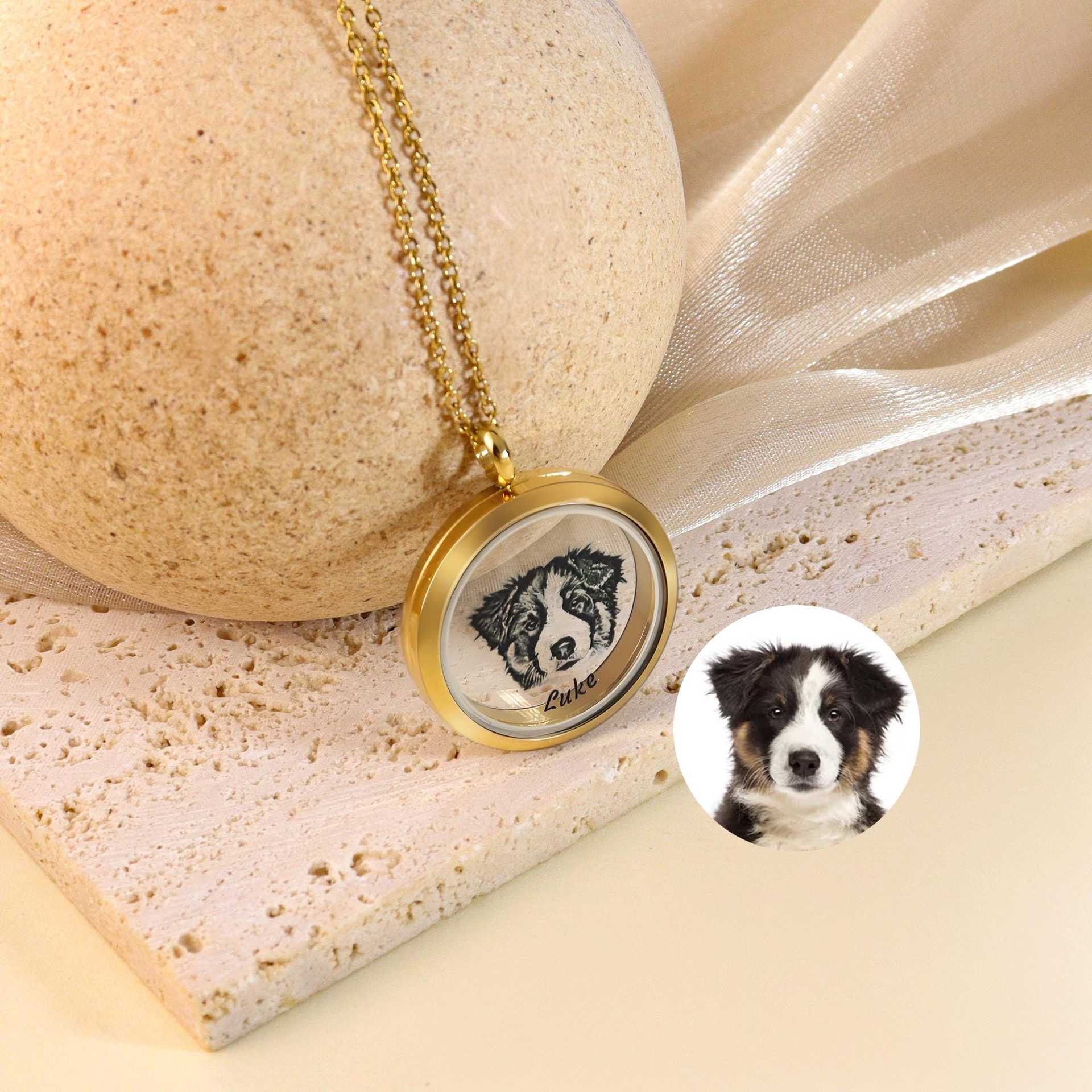 Pet Photo DIY Carving Commemorative Necklace photo 3