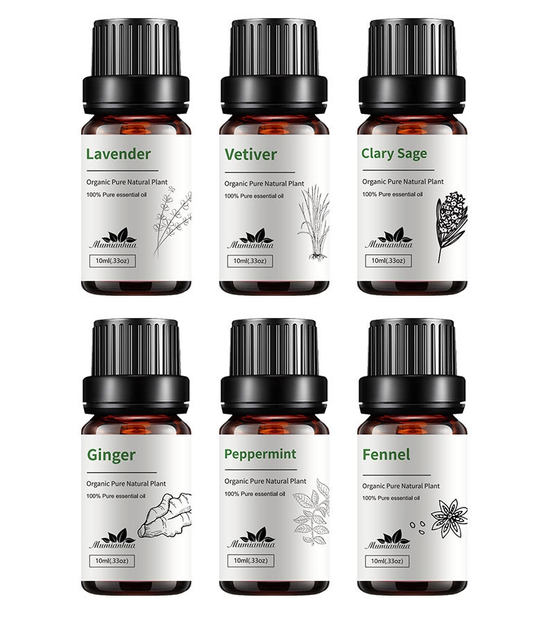 Oil Plant Fruit Aromatherapy Car Fragrance Essential Oil 6-piece Set photo 5