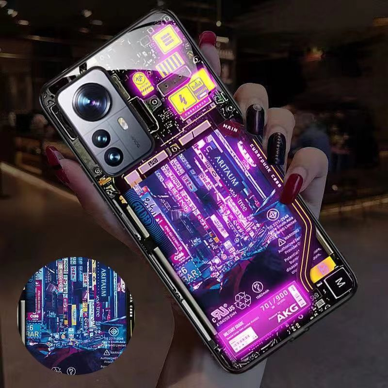 Cyberpunk-style Glowing Phone Case photo 1