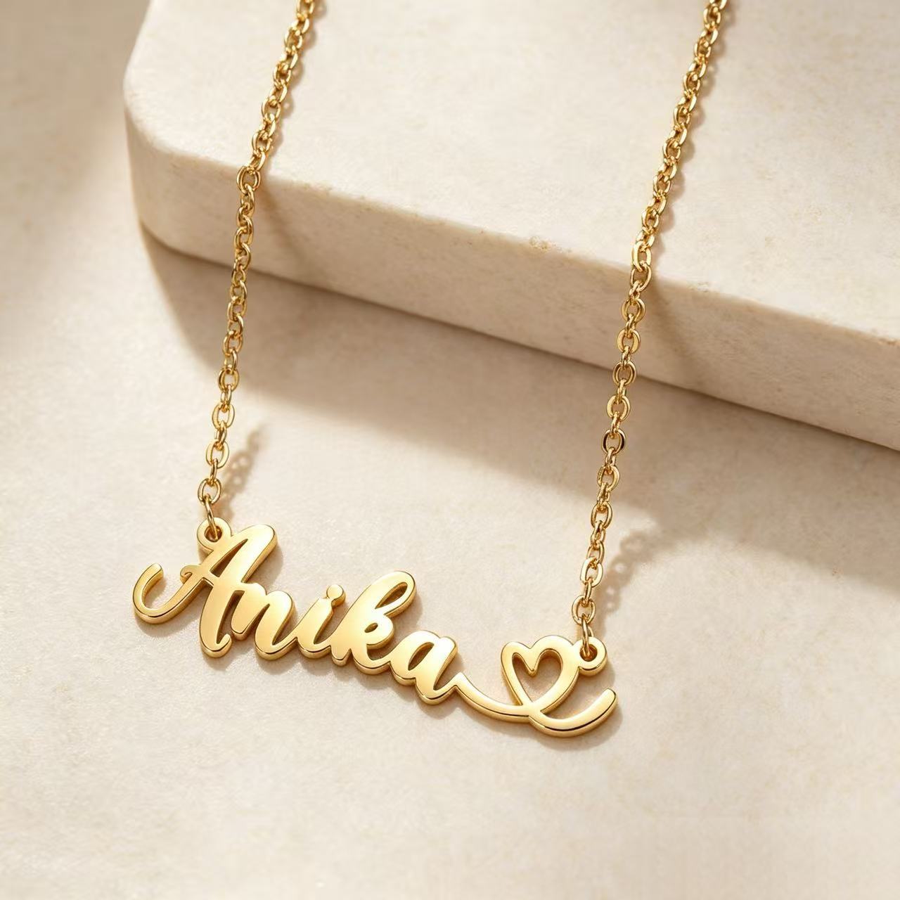 DIY Customized Engraved Name Necklace For Women photo 2
