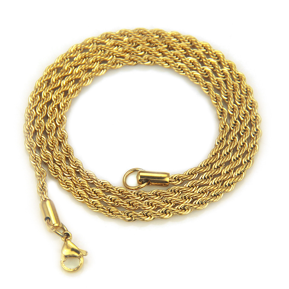Stainless Steel Twist Chain With Chain Twisted Chain Multi-size photo 3